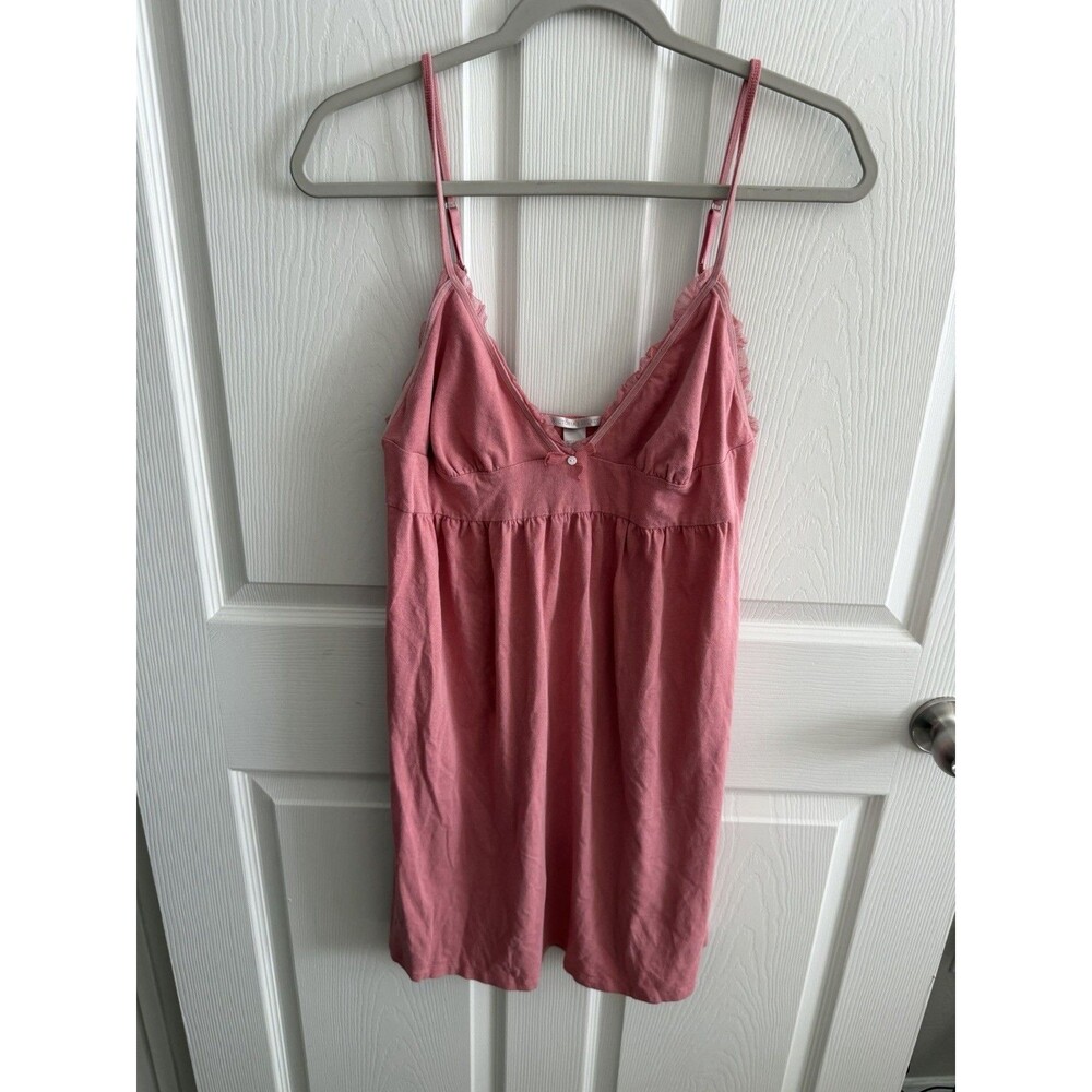 VTG Victorias Secret Slip Dress Large Pink Babydoll Mini 90s Y2K Femme Girly